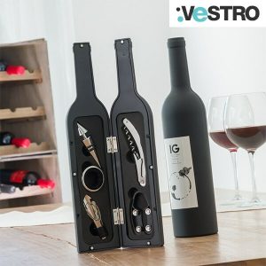 Kit per vino 5 in 1 con cofanetto bottiglia 1 Kit per vino 5 in 1 con cofanetto bottiglia