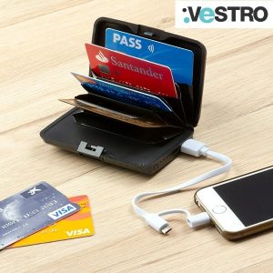 Porta carte di credito di sicurezza con powerbank 1 Porta carte di credito di sicurezza con powerbank