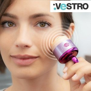 Pennello da cipria massaggia-viso 2 in 1 1 Pennello da cipria massaggia-viso 2 in 1
